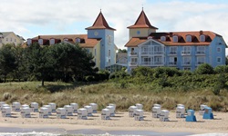 Strandkörbe bei Zinnowitz auf der Insel Usedom.