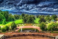 Blick auf den Park von Valence