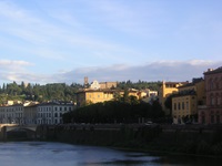 Blick auf die Promenade von Florenz