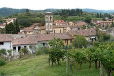 Blick auf die Gemeinde Mortegliano in der Toskana