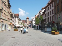 Die Villinger Altstadt mit dem Oberen Tor.