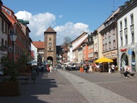 Das Riettor in der Altstadt von Villingen.