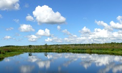 Eine herrliche Seenlandschaft in Ostpreußen.