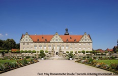 Das imposante Schloss von Weikersheim.