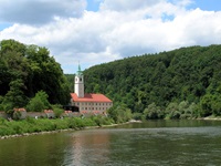 Blick auf das Kloster von Weltenburg