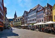 In der Altstadt von Wertheim.