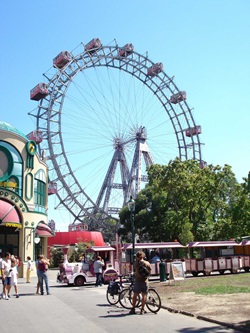 Das Riesenrad im Wiener Prater.