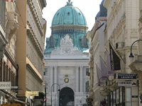 Die Kuppel der Wiener Hofburg.